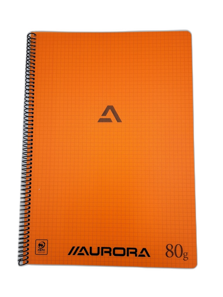 CAHIER À SPIRALE - 80G - A4 - QUADRILLÉ 5MM
