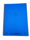 Aurora Cahier à Spirale A4 Ligné 80g Bleu Couverture PP