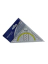 Westcott Équerre Géométrique 14cm avec Rapporteur Transparent