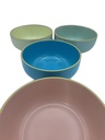 BOL FAIENCE 15CM - 4 COULEURS
