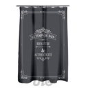 RIDEAU DE DOUCHE AVEC CROCHETS 180 x 200 CM POLYESTER IMPRIME VINTAGE DES. PLACE
