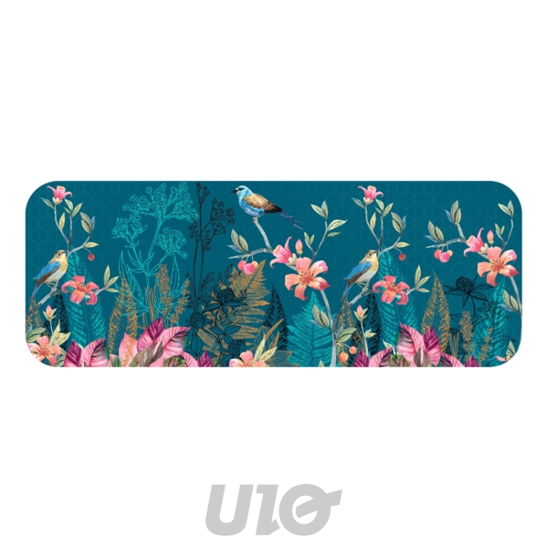 TAPIS RECTANGLE 45 x 120 CM FLANELLE IMPRIMEE ALOUETTE