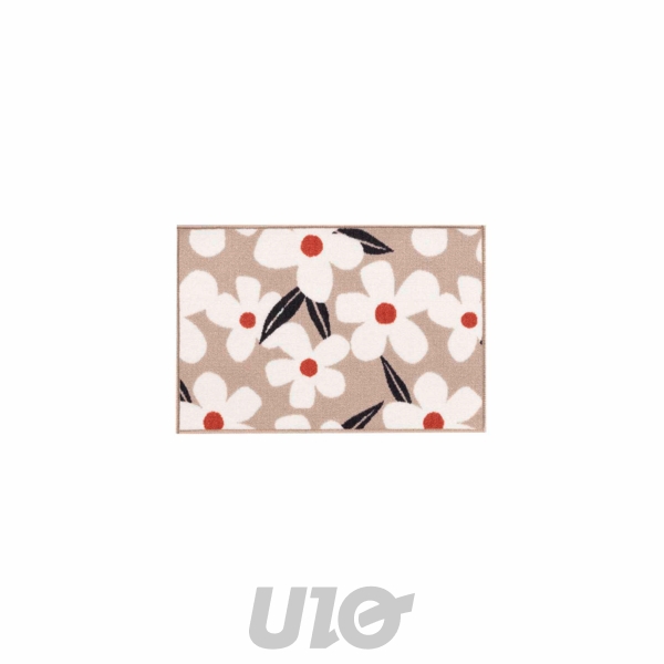 TAPIS RECTANGLE 40 x 60 CM IMPRIME DARCY NATUREL