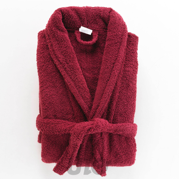 PEIGNOIR COL CHALE TAILLE UNIQUE EPONGE UNIE TENDRESSE RUBIS