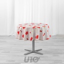 NAPPE RONDE (0) 180 CM POLYESTER IMPRIME SWEET POPPY