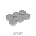 SET DE 6 BOUGIES MAXI CHAUFFE-PLAT ESSENTIEL PARFUM MUSC