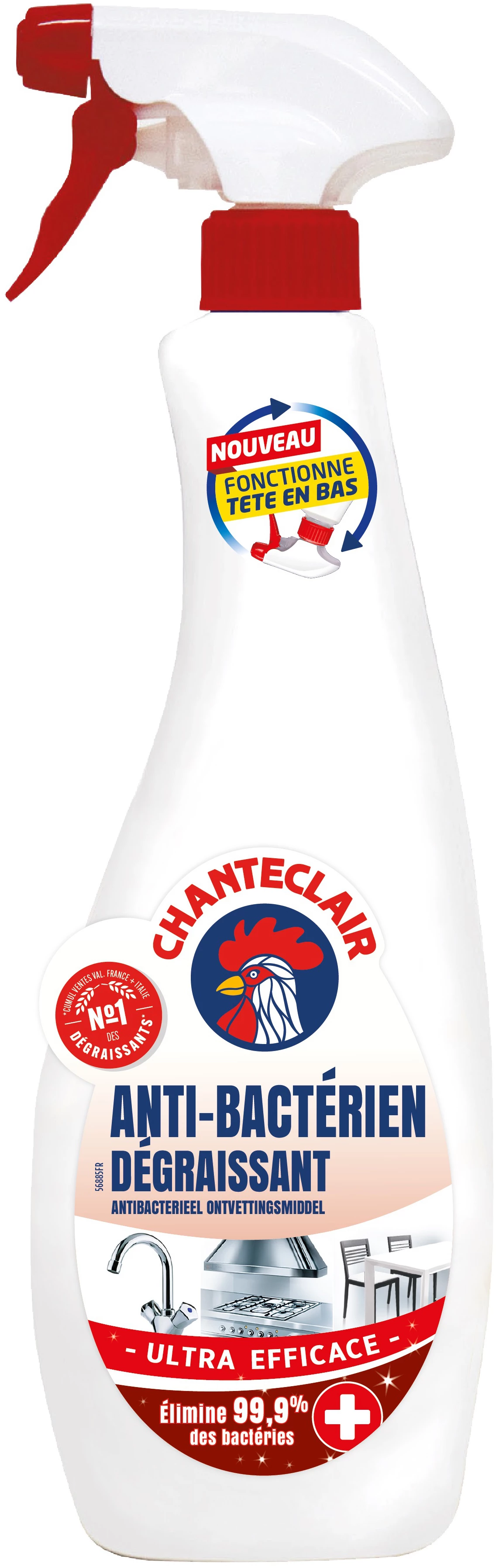 Chante Clair Spray 600ml Degraissant Antibact Nl.Fr.