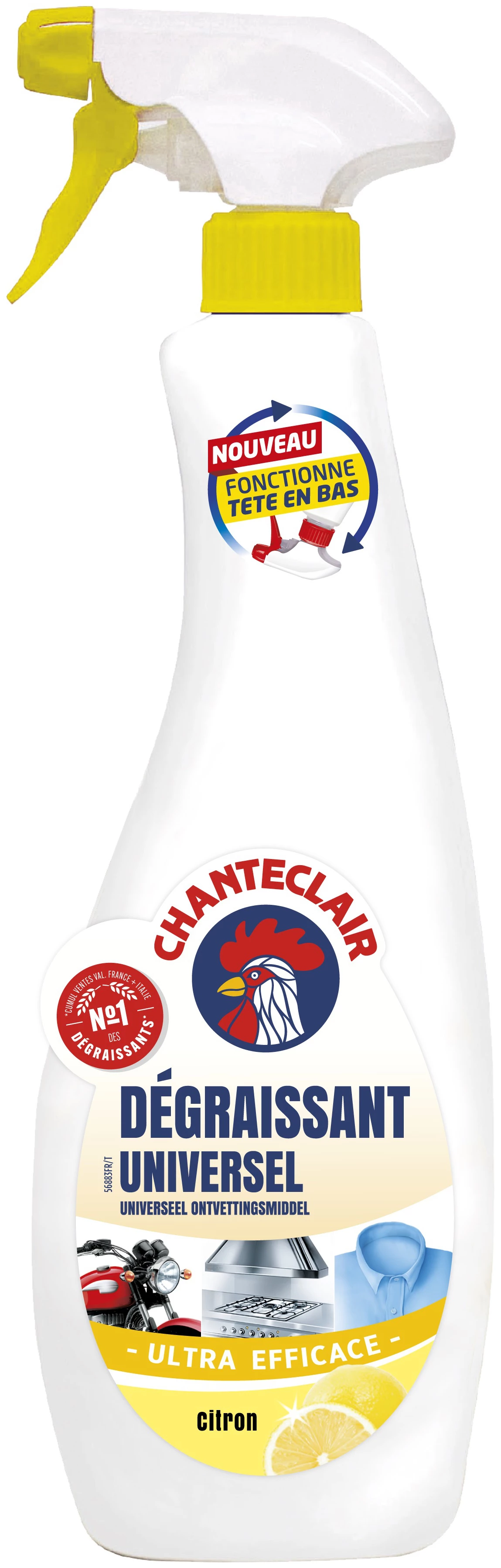 Chante Clair Spray 600ml Degraissant Citron Nl.Fr.De.