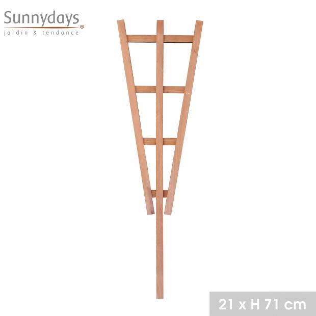 "MON JARDIN" TREILLIS EN BOIS NATUREL 21XH71CM