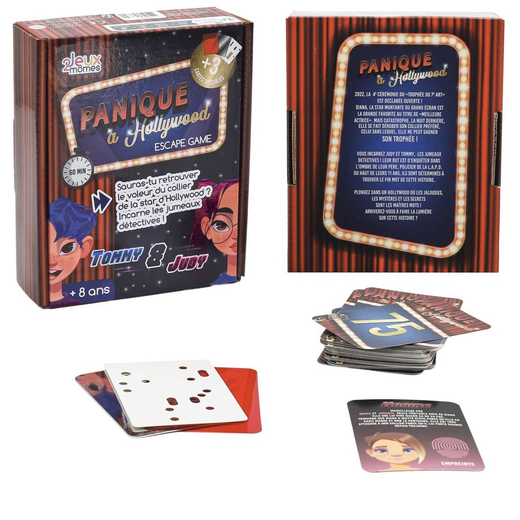 JEU ESCAPE GAME ENFANT PANIQUE A HOLLYWOOD