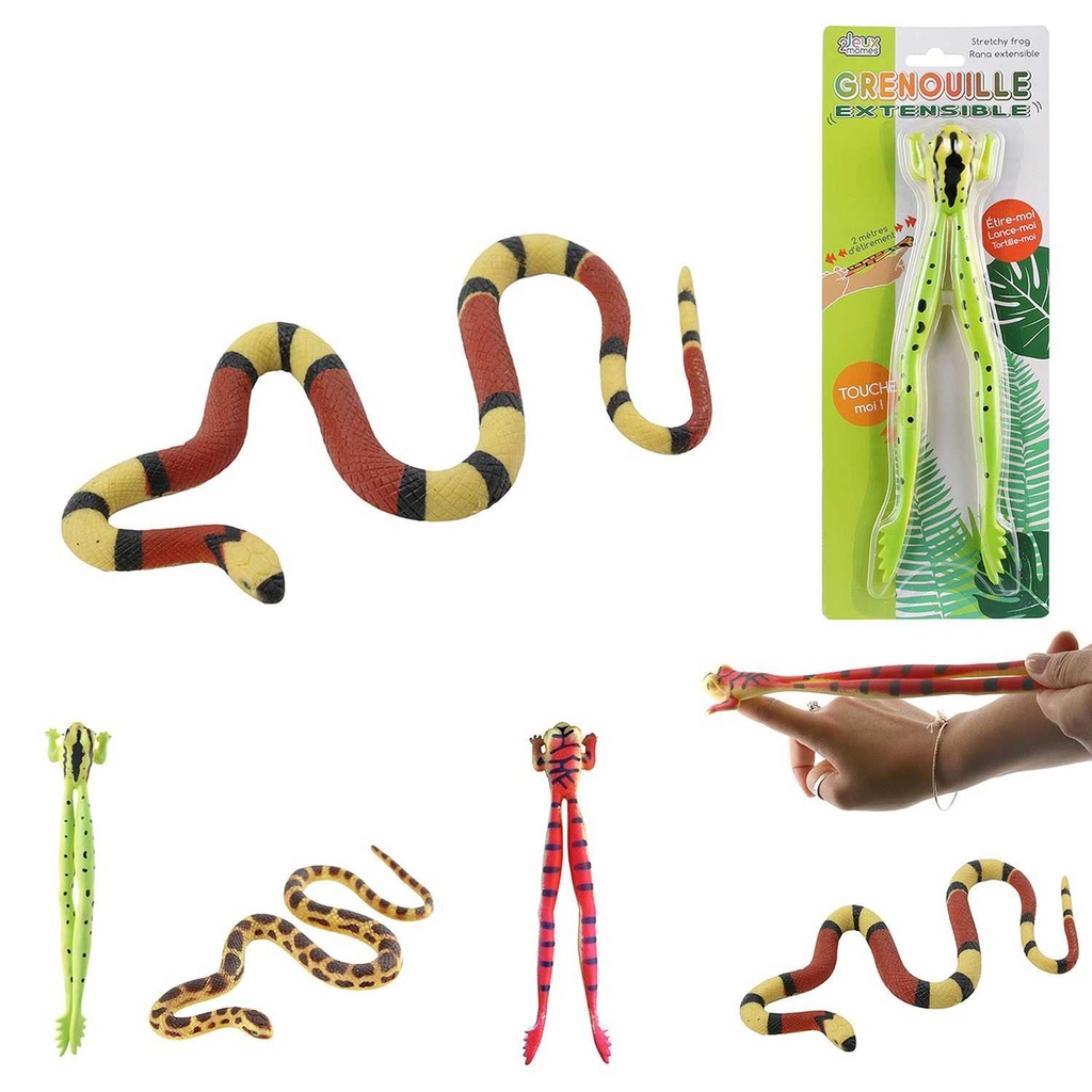 ANIMAUX GRENOUILLE SERPENT EXTENSIBLE 2M