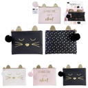 POCHETTE CHAT 15X18CM