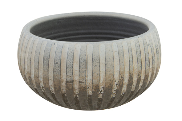 BOL DEGRADADO BRUN 20X20XH10CM ROND GRÈS