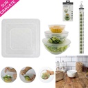 COUVERCLE EN SILICONE EXTENSIBLE CARRE X3