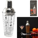 SHAKER EN VERRE AVEC RECETTES 450ML