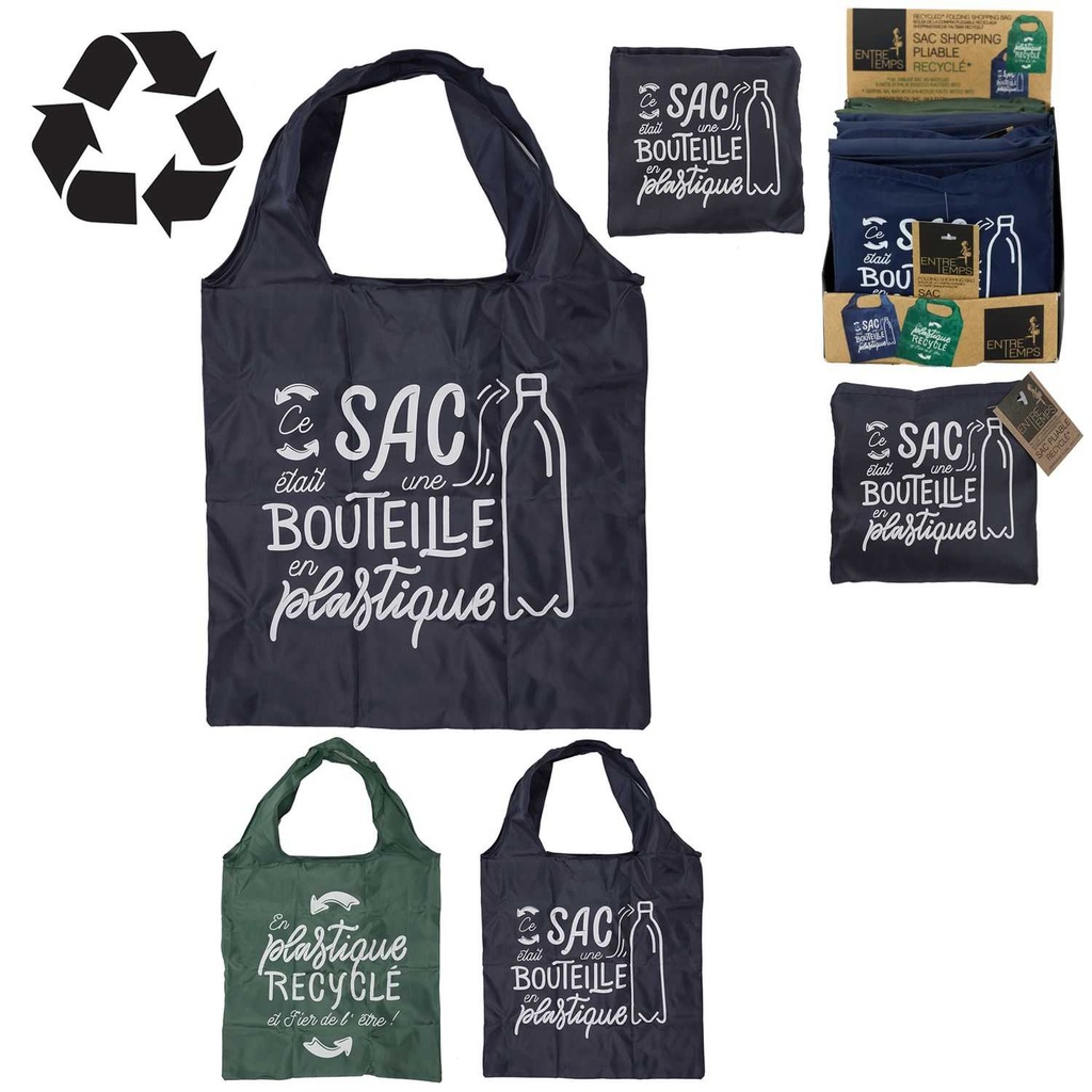 SAC SHOPPING PLIABLE RPET 38X60CM