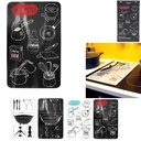 CACHE PLAQUE EN VERRE 52X30CM