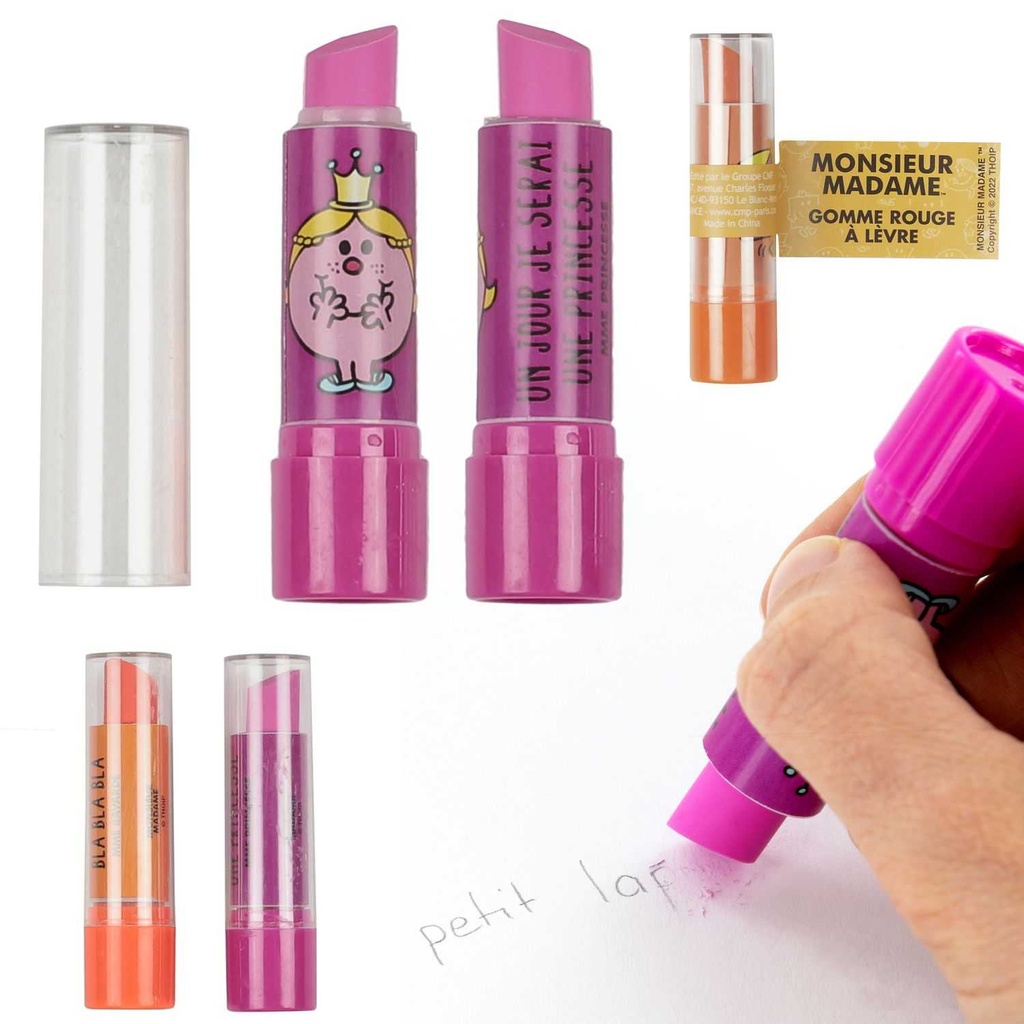 GOMME FORME ROUGE A LÈVRE MR MME