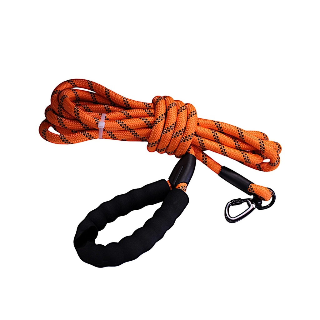 LONGE RÉFLÉCHISSANTE ORANGE - LONGUEUR 5 M