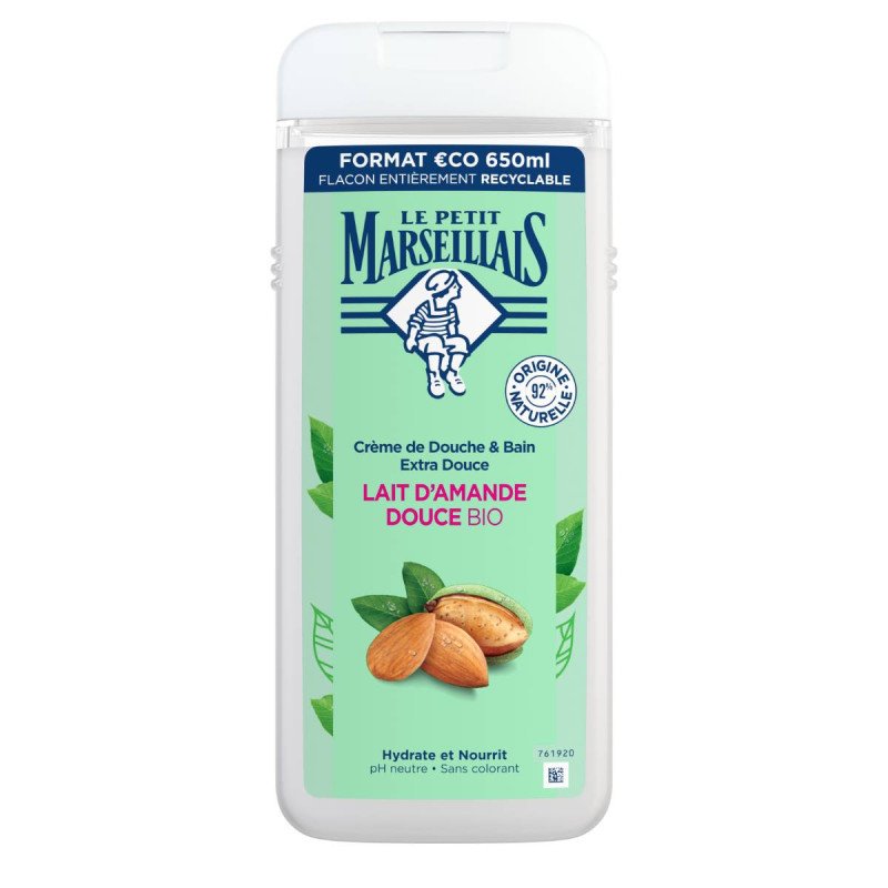 LE PETIT MARSEILLAIS - 650ML - GEL DOUCHE - LAIT D'AMANDE 