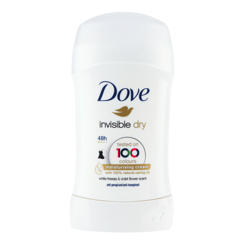 DOVE DEO STICK 40ML INVISIBLE DRY