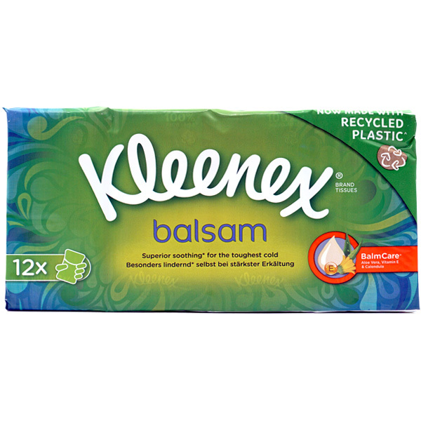 KLEENEX MOUCHOIRS BALSAM 12 ETUIS DE 9 PIÈCES
