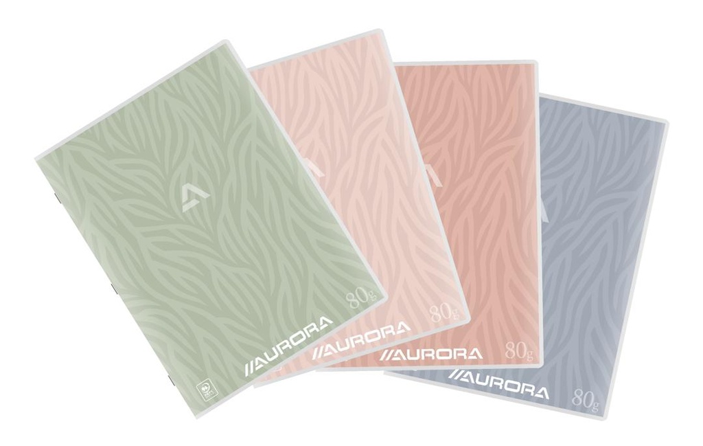 CAHIER AURORA SPLENDID A4 - 18 FEUILLES - 80G - QUADRILLÉ 5MM