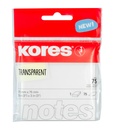 KORES NOTES ADHÉSIVE TRANSPARENTES