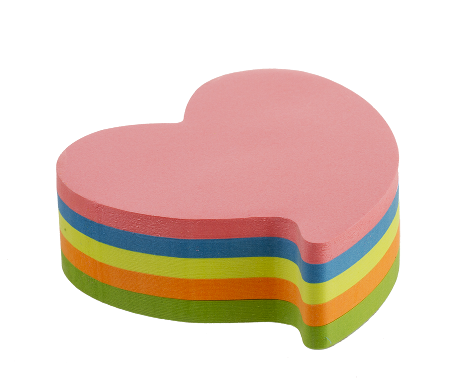 KORES NOTES REPOSITIONNABLE FANTAISIES "COEUR"