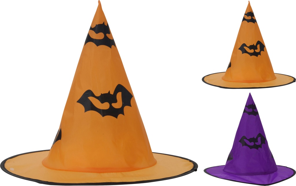 CHAPEAU HALLOWEEN - 33X33X30CM - 2 COLORIS