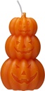 BOUGIE CITROUILLE 7X12CM - DISPONIBLES EN 3 COULEURS