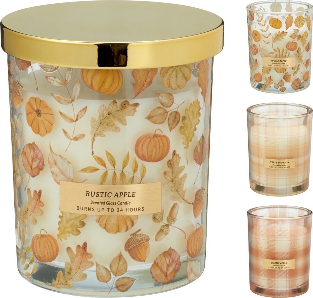 BOUGIE PARFUMÉE 10X8CM -  DISPONIBLES EN 3 DESIGN