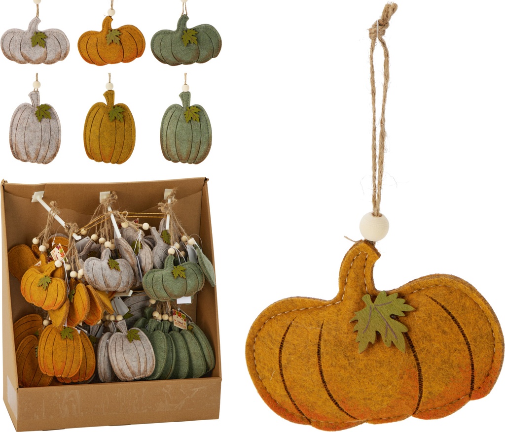 CITROUILLE SUSPENDUE DÉCORATIVE - 11CM