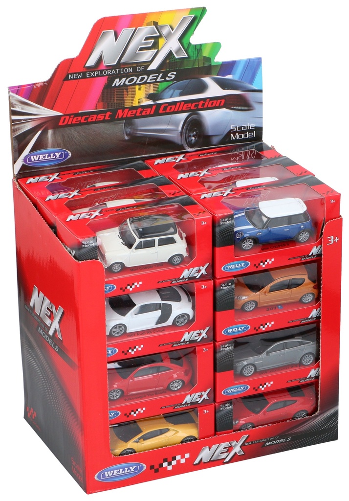 PETITE VOITURE 1:43 - 24 MOTIFS - 9.5x3.5x3.4CM