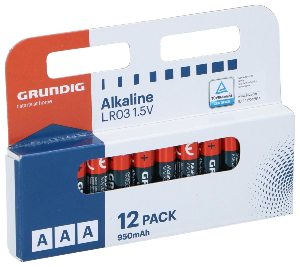 12 PILES AAA/LR03 950mah - GRUNDIG