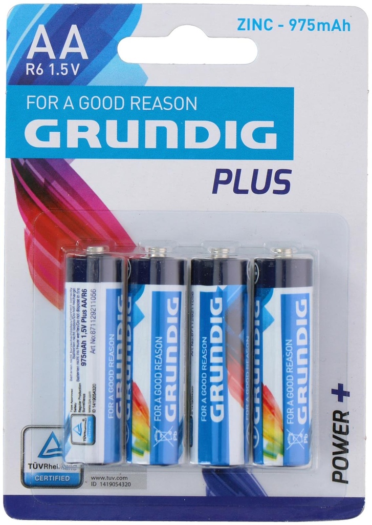 4 PILES AA/R6 1.5V - GRUNDIG