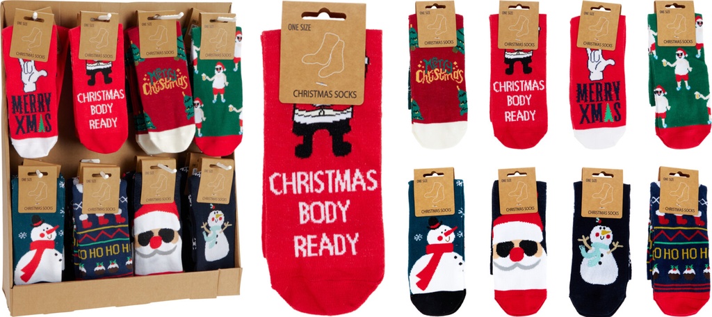 CHAUSSETTES DE NOËL POUR HOMMES - 8 DESIGN DISPONIBLES