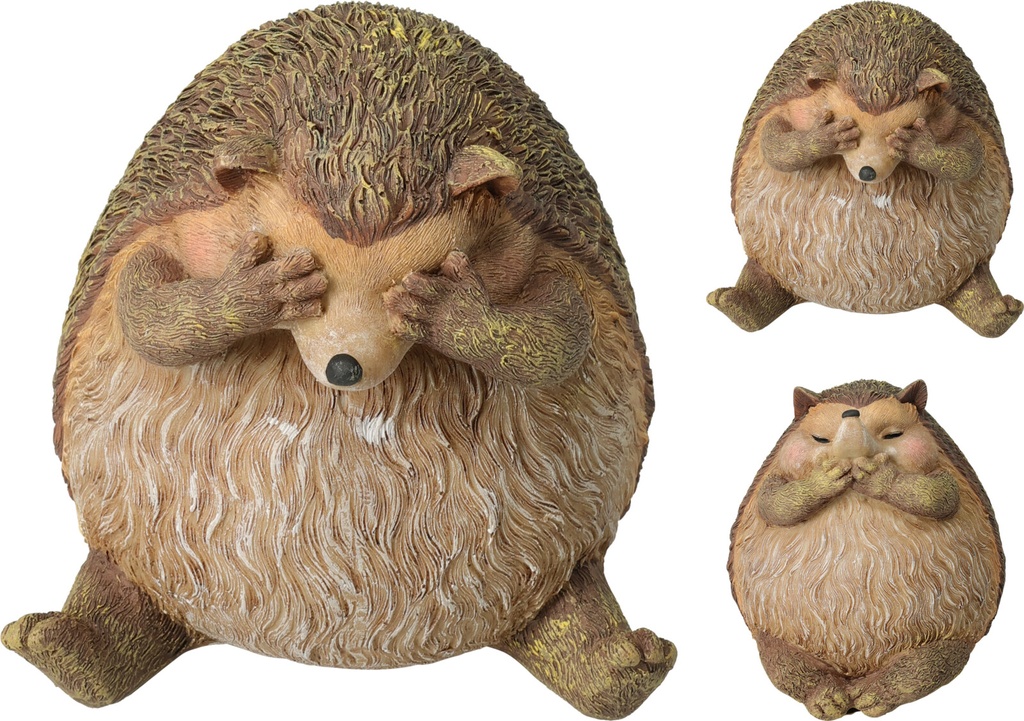 HÉRISSON DÉCORATIF - 13X13X14CM - 2 FORMES