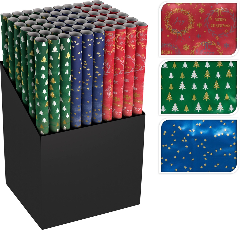 PAPIER CADEAU - 70X200CM - 3 MODÈLES DISPONIBLES