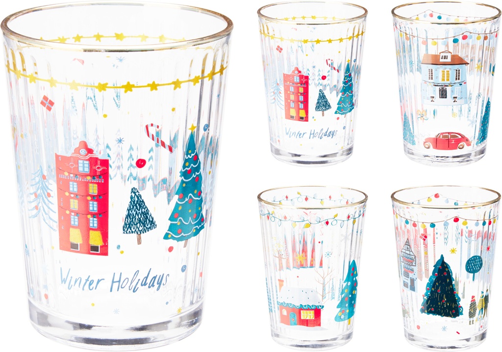 VERRE DE NOËL - 500ML - 4 MODÈLES DISPONIBLES