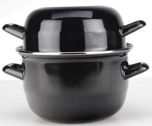 CASSEROLE A MOULES DIA.18CM 0.5MM NOIRE