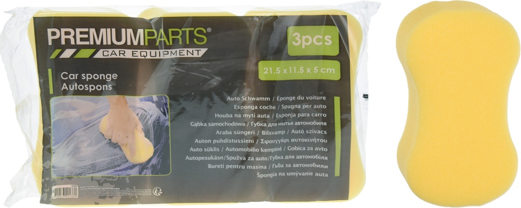 3 ÉPONGES POUR VOITURE - 23X12X6CM