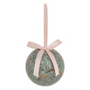 BOULE DE NOËL EN PAPIER - MOTIF BICHES - 75MM