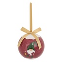 BOULE DE NOËL EN PAPIER - MOTIF GNOME - 75MM