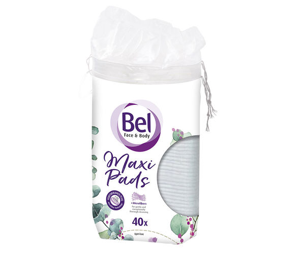 BEL FACE & BODY DISQUES DÉMAQUILLANTS OVALES COTON PUREPLUS 40PC