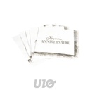 Lot de 20 Serviettes Anniversaire Argentées Homea 3 Plis 33x33cm
