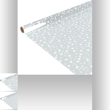 PAPIER CADEAU TRANSPARENT IMPRIMÉ - 500X70CM