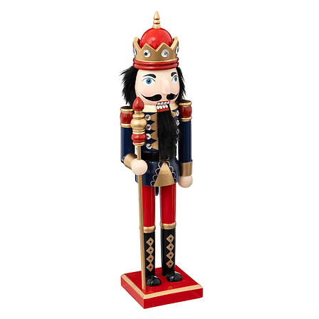 CASSE NOISETTE BLEU ET ROUGE - H38CM