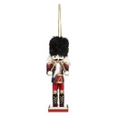 SUJET DE NOËL - CASSE NOISETTE EN BOIS - H12CM