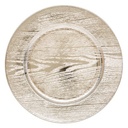ASSIETTE DE PRÉSENTATION - EN BOIS - OR - D33CM